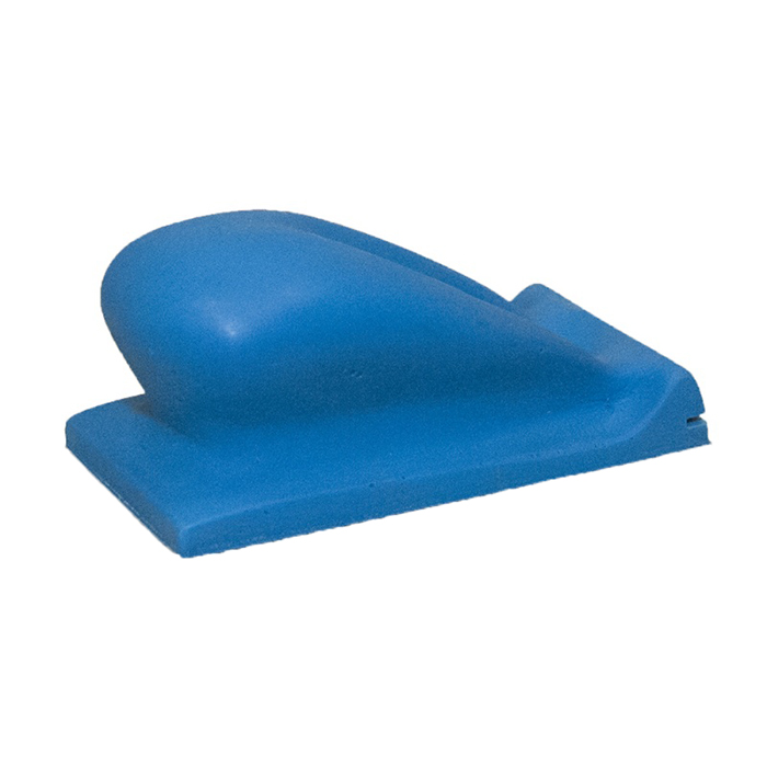 Шлифблок утяжеленный на липучке, синий, 70мм. х 120мм.