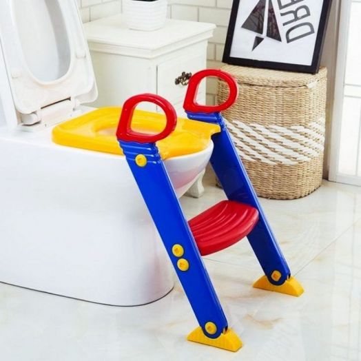 Детское сиденье-приставка на унитаз со ступенькой Froggie