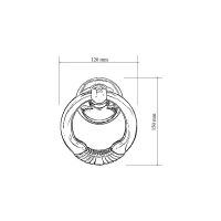 Ручка-гонг на входную дверь Melodia 610 Margaret 120 mm схема