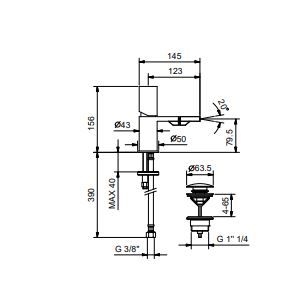 Смесители для биде Fantini Milano 3008F и 3008WF ФОТО