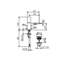 Смесители для биде Fantini Milano 3008F и 3008WF схема 3