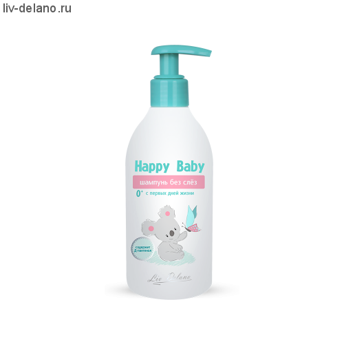 Шампунь без слез с первых дней жизни,  300г  Happy Baby