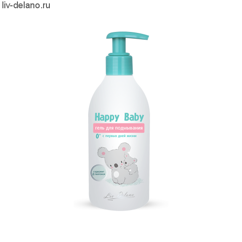 Гель для подмывания с первых дней жизни, 300г Happy Baby