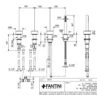 Смеситель для ванны и душа Fantini Nice S067S с лейкой схема 1