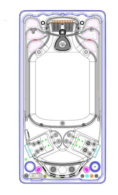 Плавательный бассейн с противотоком Hydropool Executive Trainer 16 EX 473х236 схема 1