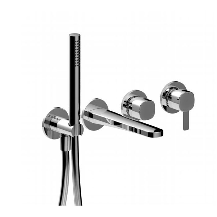 Изображение Встраиваемый смеситель для ванны и душа Fantini Lame 24 02 M120B