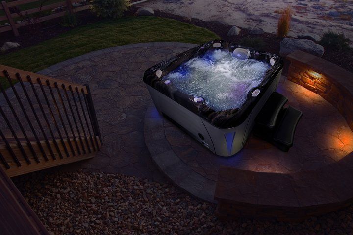 СПА бассейн на металлическом каркасе Hydropool Serenity 6800 217х217 ФОТО