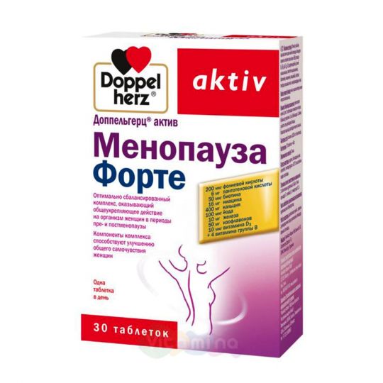 ДОППЕЛЬГЕРЦ АКТИВ МЕНОПАУЗА ФОРТЕ, 30 таблеток