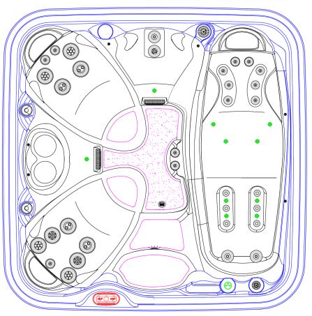 Четырехместный гидромассажный бассейн Hydropool Serenity 4500 203х203 ФОТО