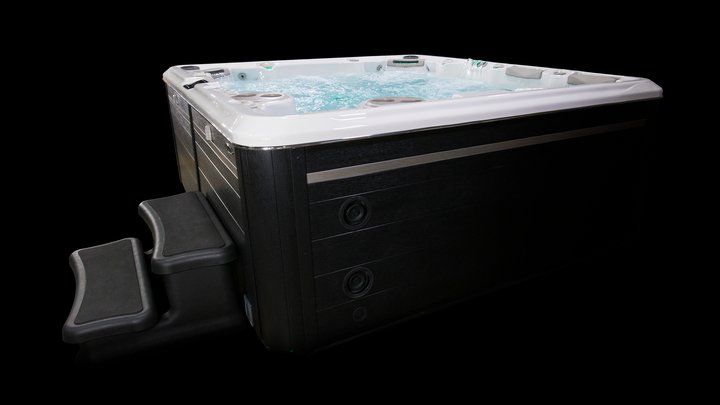 Гидромассажный бассейн с 70 форсунками Hydropool Self Cleaning 970 Titanium 239х279 схема 3