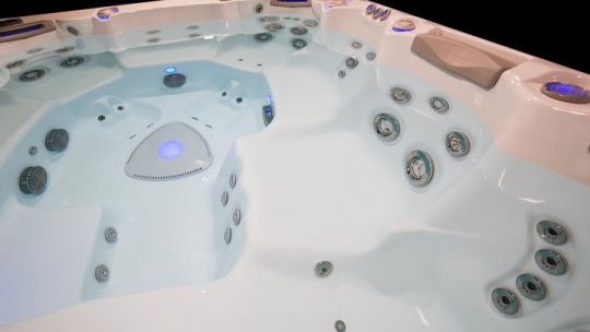 Гидромассажный бассейн с 70 форсунками Hydropool Self Cleaning 970 Titanium 239х279 ФОТО