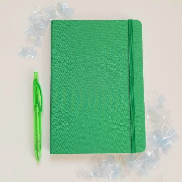 Эко блокнот из RPET Mivaz зеленый