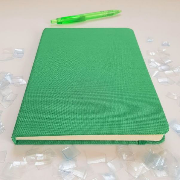 Эко блокнот из RPET Mivaz зеленый