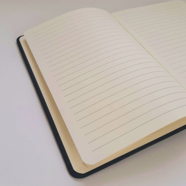 Эко блокнот из RPET Mivaz черный