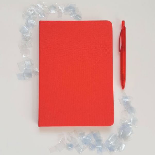 Эко блокнот из RPET Mivaz красный