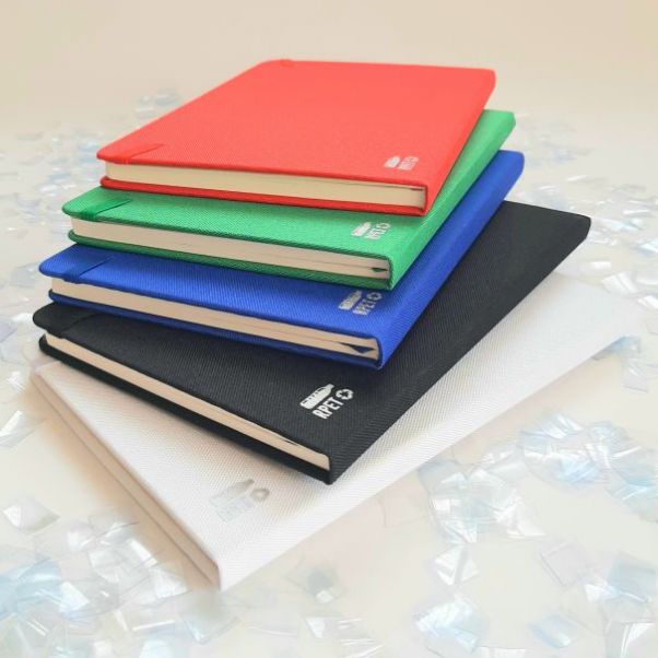 Эко блокнот из RPET Mivaz красный