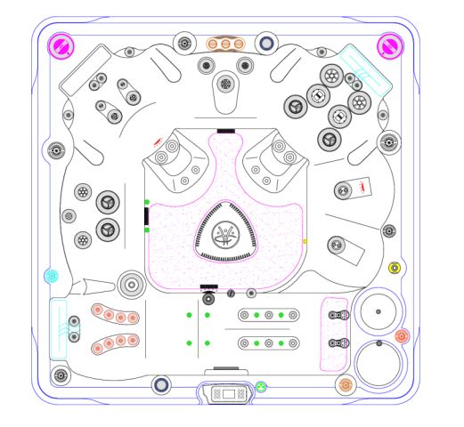 Семиместный СПА бассейн Hydropool Self Cleaning 770 Platinum 228х228 ФОТО