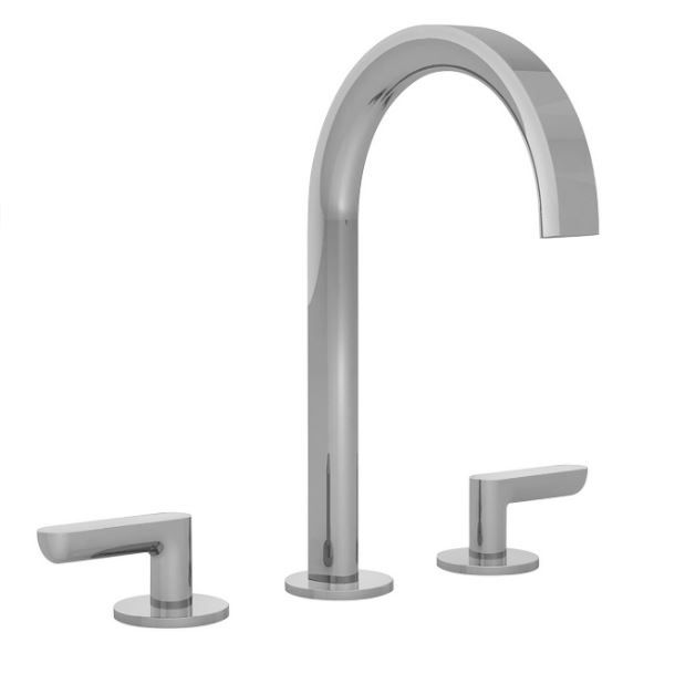 Изображение Смеситель для умывальника Fantini Icona Deco 53 02 R107W с 3 отверстиями для монтажа