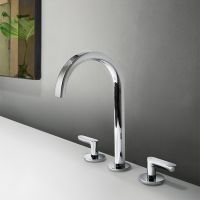 Смеситель для раковины Fantini Icona Deco R107 с донным клапаном схема 3