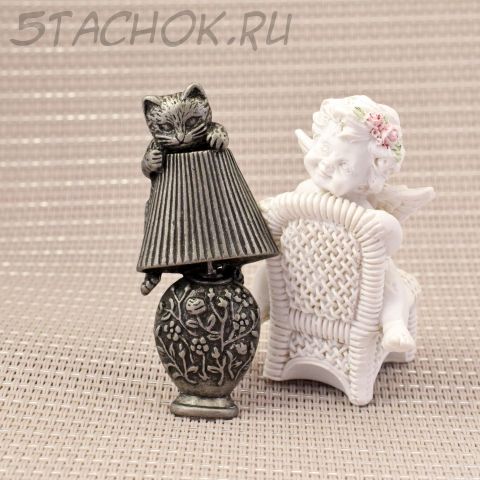 Брошь "Котенок на лампе" (AJC США)