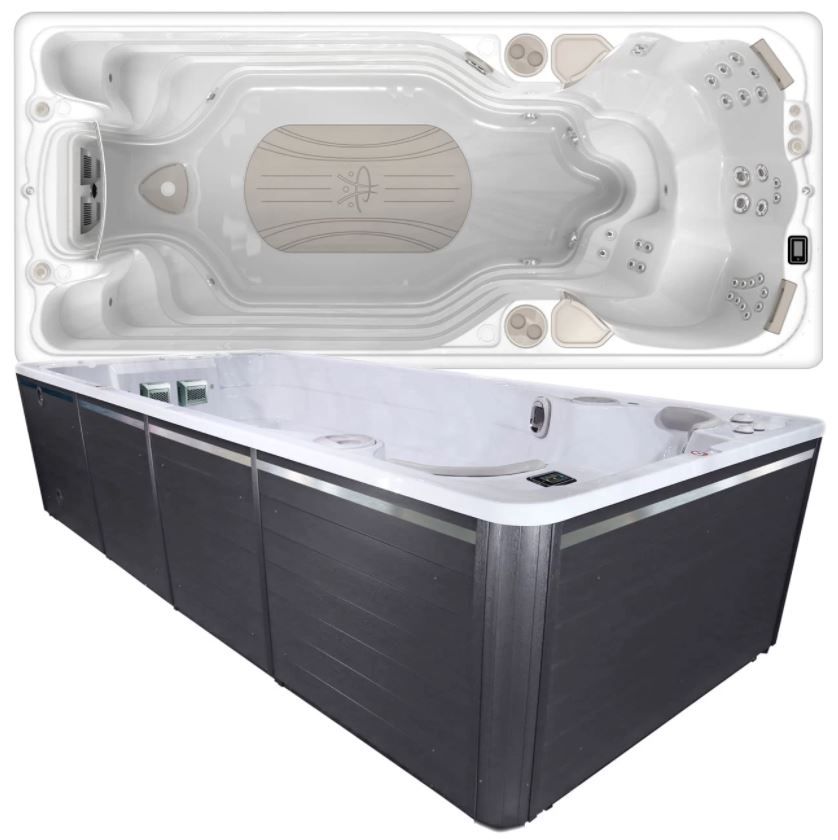 Бассейн с противотоком AccuFlow Hydropool Aquatic AquaSport 17AX 533х236 схема 2