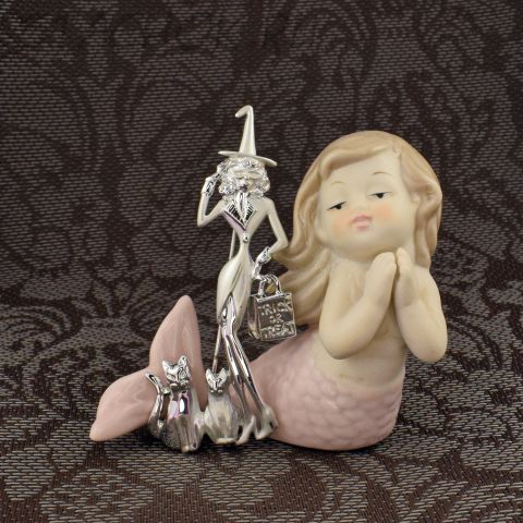 Брошь "Дамочка и коты на Хэллоуин" (AJC США)