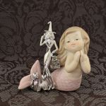 Брошь "Дамочка и коты на Хэллоуин" (AJC США)