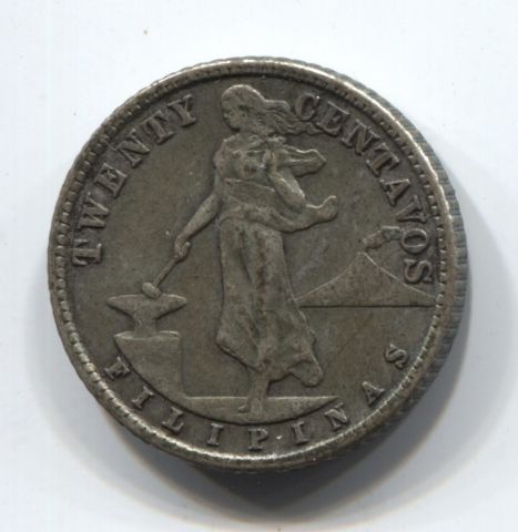 20 сентаво 1944 D Филиппины США
