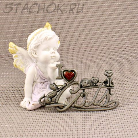 Брошь "Я люблю кошек" (AJC США)