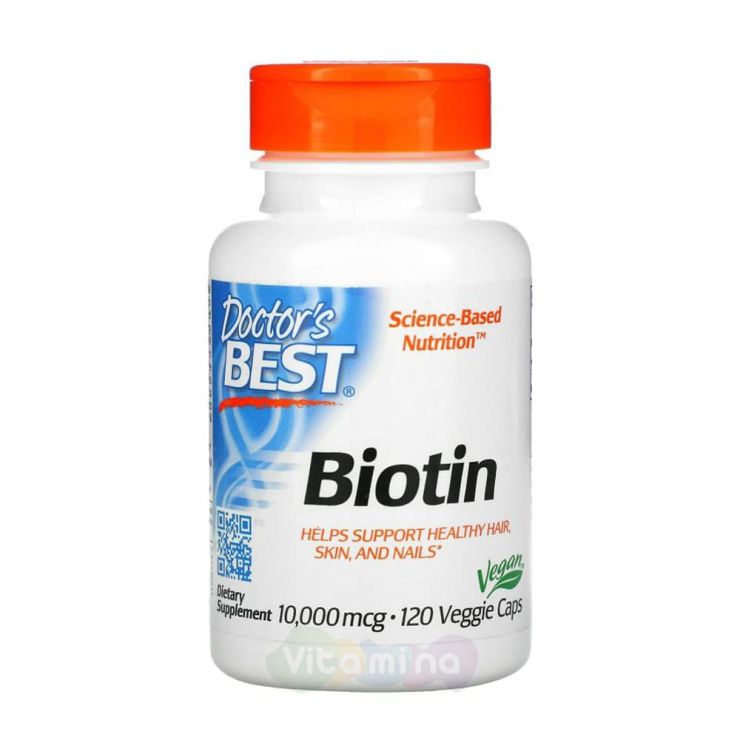 Doctor's Best Биотин 10 000 мкг, 120 капсул