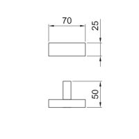 Крючок для ванной комнаты Fantini Linea 7708 схема 2