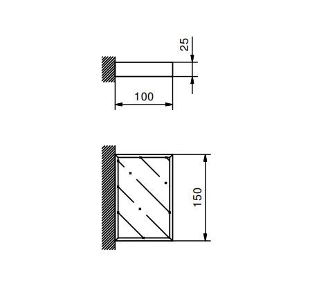 Настенная мыльница Fantini Linea 7749 15х10 ФОТО