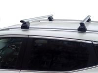 Багажник на рейлинги Nissan Qashqai, Евродеталь, аэродинамические дуги