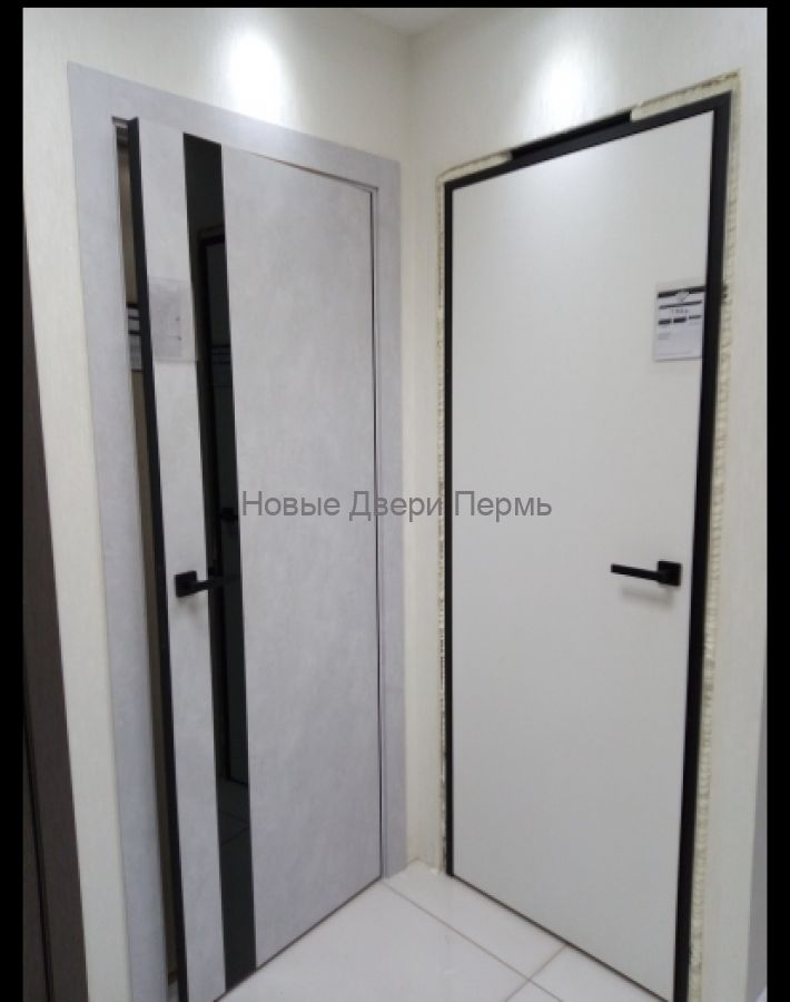 Скрытая дверь Карда черная кромка