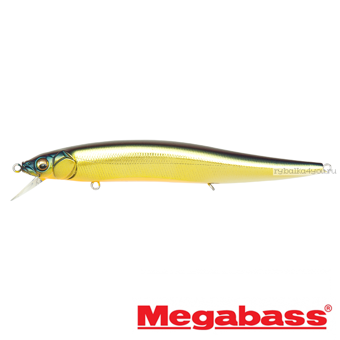Воблер Megabass Vision Oneten Magnum SP 130 мм / 21,2 гр / Заглубление: 0,6 - 1,5 м / цвет: M Champange Kinkuro