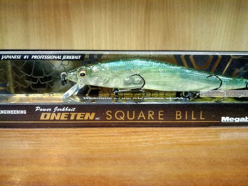 Воблер Megabass Vision Oneten Square Bill 110 мм / 13,2 гр / Заглубление: 0,3 - 1,2 м / цвет: GP Crystal Shad (JP)