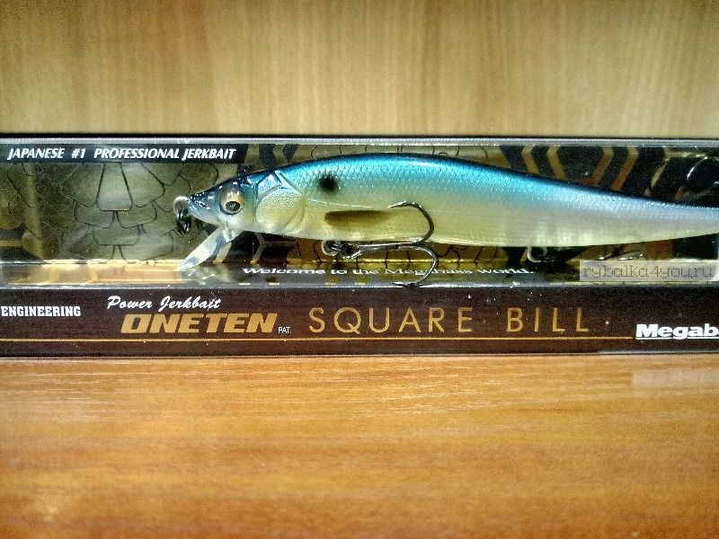 Воблер Megabass Vision Oneten Square Bill 110 мм / 13,2 гр / Заглубление: 0,3 - 1,2 м / цвет: PM Threadfin Shad (JP)