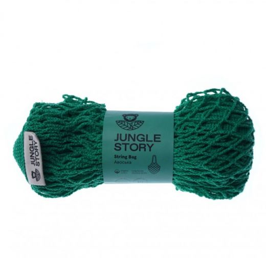 Авоська Green Зелёный Насыщенный удлиненная ручка на плечо Long Handle