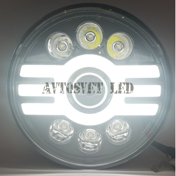 Фары светодиодные 7 дюймов G7-707 77W BLACK