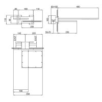 Внутренняя часть верхнего душа Fantini Milano 8035A схема 1