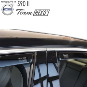 Дефлекторы ветровики Volvo S90 II вставные на двери Heko - арт 31242