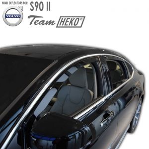 Дефлекторы ветровики Volvo S90 II вставные на двери Heko - арт 31242