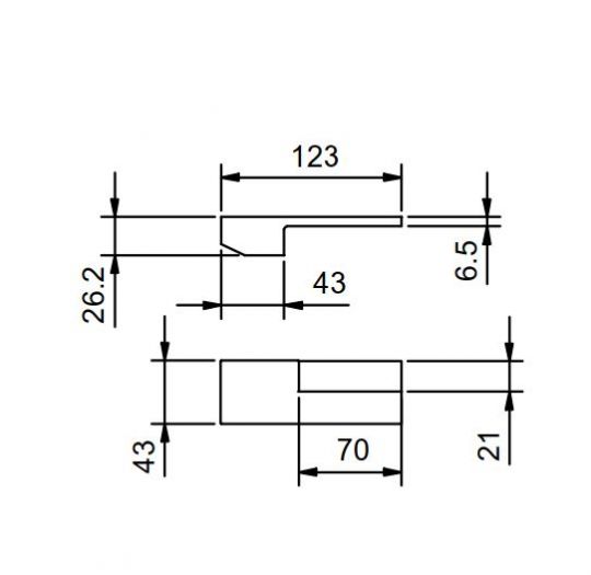 Ручка для смесителя Fantini AR/38 3349 схема 1