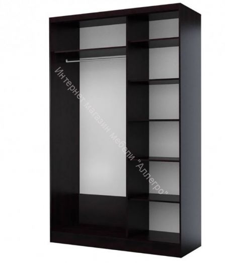 Шкаф-купе "Байкал-2" 1495 Белый глянец