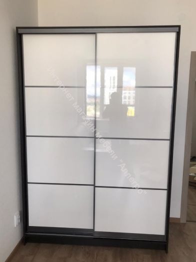 Шкаф-купе "Байкал-2" 1495 Белый глянец