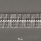 фото Лента шторная Caron 40 мм сборка универсальная  цвет прозрачный (Caron401-0)