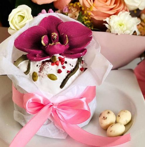 [Где торт?] Кулич «Шоколадная орхидея» (Екатерина Завирюха)