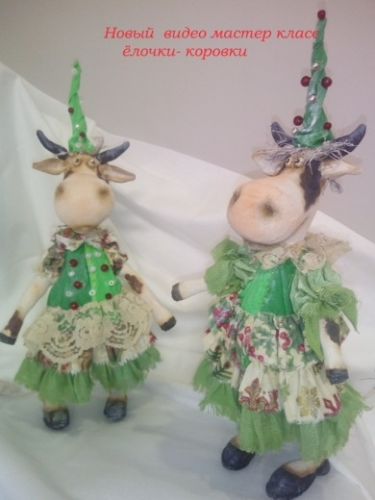 [Игрушки] Коровки-ёлочки (Елена Диденко)