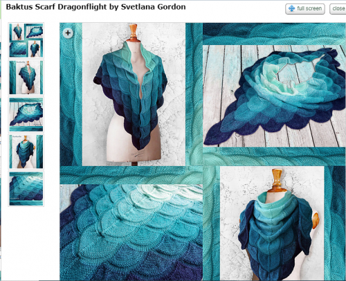 [Вязание] Бактус «Dragonflight» (Svetlana Gordon)