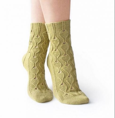 [Вязание] Носочки «peacock_socks» (dari.teplo.74)